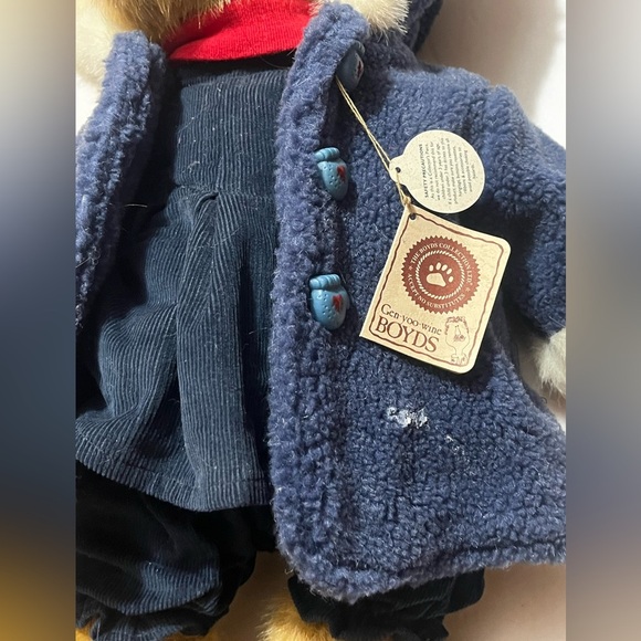 Boyds Bear 904021 Plushed Stuffed 14" Karina Burrbruin with Blue Coat and Hood - Picture 5 of 12